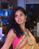 Menakari necklace wedding jewelry silver necklace 925 silver with 22k gold plated - SHABURIS