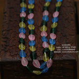 Multi Color faceted Bead Necklace SHABURIS