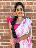 Polki Necklace pink saphire -SHABURIS