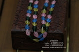 Multi Color faceted Bead Necklace SHABURIS