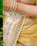 Pearl Vaddanam,silver jewelry ,silver jewellery ,22k gold plated jewelry ,South Indian Jewelry,Vaddanam,Kids Vaddanam,hip chain,diamond jewelry,pure Silver indian jewelry - NIHIRA - SHABURIS