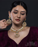 Tussi necklace Silver necklace 925 silver with 22k gold plated- SHABURIS