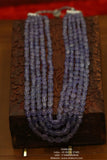 Tanzanite beads beaded mala pure gems gold jewelry designs indian pure silver jewelry bead necklace statement jewelry SHABURIS