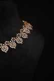 Bottu mala south indian Silver jewelry Indian diamond Necklace silver jewelry -SHABURIS (Copy)