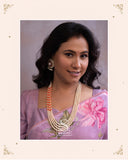 Coral Necklace south sea pearl bead necklace statement jewelry SHABURIS (Ready to Ship from India)