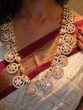 Bottumala ,kasumala,Pure Silver Jewellery Indian ,Lakshmi Necklace,Big Indian Necklace,Indian Bridal,Indian Wedding Jewelry-NIHIRA-SHABURIS