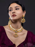 Tussi necklace Silver necklace 925 silver with 22k gold plated- SHABURIS
