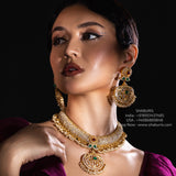 Tussi necklace Silver necklace 925 silver with 22k gold plated- SHABURIS