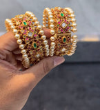 Uncut bangles Antique bangles polki Jewelry,Pure Silver Jewellery Indian ,diamond bangles kundan jewelry,south indian bridal jewelry-NIHIRA-SHABURIS