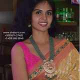 Menakari necklace wedding jewelry silver necklace 925 silver with 22k gold plated - SHABURIS