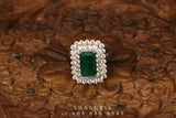 Diamond ring ,engagement ring,Pure silver ring Indian,Indian wedding ring,Indian Wedding Jewelry -NIHIRA-SHABURIS