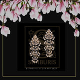 Bollywood Jewelry,Pure Silver Jewellery Indian ,Chandbali Earrings,Big Indian earrings,Indian Bridal,Indian Wedding Jewelry-NIHIRA-SHABURIS