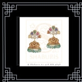 Jhumkas,Jhumki,Latest Indian Jewelry,South Indian Jewelry,Pure silver Jhumkas Indian,Indian Earrings,Indian Wedding Jewelry -NIHIRA-SHABURIS