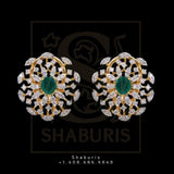 Diamond studs,Swarovski Diamond Jhumka Jewelry Designs,South Indian Jewelry,Jhumka Earrings,Jhumki,latest indian jewellery Designs -NIHIRA