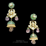 Polki Bridal choker,kundan ,polki , pearl,Heavy choker,Sabyasachi Jewelry inspired,indian Jewelery,Polki haram,Pure silver jewelry-NIHIRA