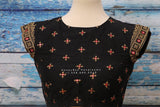 Cutch work designer blouse - Mirror work Blouse -Maggam work blouse - hand work blouse - Saree Blouse - black Saree Blouse - black Blouse