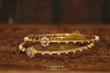 Diamond Bangles,South Indian Jewelry,silver indian Bangles,pure silver Swaroski Bangles,Indian Wedding Jewelry -NIHIRA-SHABURIS