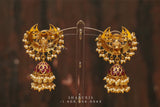 Chandbali , Latest Indian Jewelry,South Indian Jewelry,Pure silver Jhumkas Indian,Indian Earrings,Indian Wedding Jewelry -NIHIRA-SHABURIS