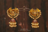 Chandbali , Latest Indian Jewelry,South Indian Jewelry,Pure silver Jhumkas Indian,Indian Earrings,Indian Wedding Jewelry -NIHIRA-SHABURIS