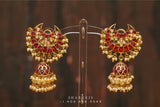 Chandbali , Latest Indian Jewelry,South Indian Jewelry,Pure silver Jhumkas Indian,Indian Earrings,Indian Wedding Jewelry -NIHIRA-SHABURIS