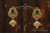 Diamond Jhumka ,diamond earrings,Pure silver Jhumkas Indian,Indian Earrings,Indian Wedding Jewelry -NIHIRA-SHABURIS