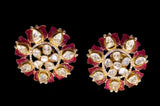 Big Stud Silver Jewelry,Pure Silver Jewellery Indian ,Earrings,Big Indian studs,Indian Bridal,Indian Wedding Jewelry-NIHIRA-SHABURIS