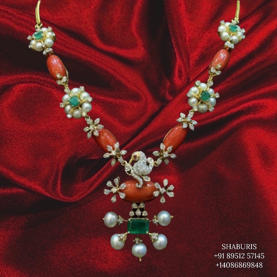 South indian coral jewellery designs deals