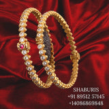 Diamond Bangles,South Indian Jewelry,silver indian Bangles,pure silver Swaroski Bangles,Indian Wedding Jewelry -NIHIRA-SHABURIS