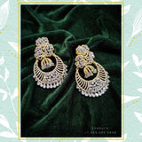 Diamond earring,pure silver jewelry indian jewelry sets indian gold jewelry look a like south indian earrings party wear earrings - SHABURIS