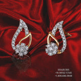Silver Jewelry Online Pure Silver Diamond Earrings Small Earrings OfficeWear Jewelry Diamond Studs Sterling Silver Jewelry Online -SHABURIS