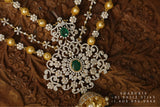 Diamond necklace,South Indian Jewelry,diamond chokerbridal choker,Indian Wedding Jewelry,pure Silver indian jewelry - NIHIRA - SHABURIS