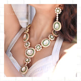 Pure Silver jewelry Indian ,925 silver jewelrt Indian Necklace,Indian moissanite ,Indian Wedding Jewelry,pure Silver jewelry-NIHIRA-SHABURIS