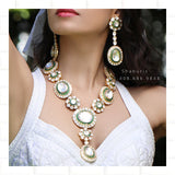 Pure Silver jewelry Indian ,925 silver jewelrt Indian Necklace,Indian moissanite ,Indian Wedding Jewelry,pure Silver jewelry-NIHIRA-SHABURIS