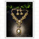 Pure Silver jewelry Indian ,925 silver jewelrt Indian Necklace,Indian moissanite ,Indian Wedding Jewelry,pure Silver jewelry-NIHIRA-SHABURIS