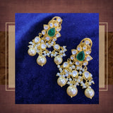 Pure Silver jewelry Indian ,925 silver jewelrt Indian Necklace,Indian moissanite ,Indian Wedding Jewelry,pure Silver jewelry-NIHIRA-SHABURIS