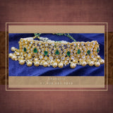 Pure Silver jewelry Indian ,925 silver jewelrt Indian Necklace,Indian moissanite ,Indian Wedding Jewelry,pure Silver jewelry-NIHIRA-SHABURIS