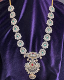 Diamond necklace pure silver necklace emerald quartz south sea pearls swarovski diamond indian jewelry sabyasachi inspired SHABURIS