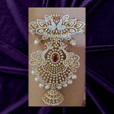 Diamond necklace pure silver necklace emerald quartz south sea pearls swarovski diamond indian jewelry sabyasachi inspired SHABURIS