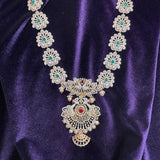 Diamond necklace pure silver necklace emerald quartz south sea pearls swarovski diamond indian jewelry sabyasachi inspired SHABURIS