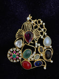 Ganesh pendant silver jewelry antique jewelry temple jewelry collection indian jewelry gifts jewelry sets gold look a like -NIHIRA-SHABURIS