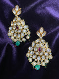 Polki jhumka,big jhumka,chandbali,south sea pearl earring,party wear earrings,designer jewelry,hand picked jewelry,celebrity jewelry