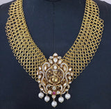 Ganesha Pendent choker,jali work,vinayaka antique jewelry,jaali work chain,lyte weight choker necklace,lord ganesha