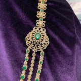 Diamond necklace pure silver necklace emerald quartz south sea pearls swarovski diamond indian jewelry sabyasachi inspired SHABURIS