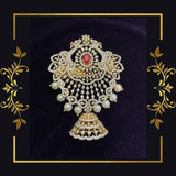 Diamond necklace pure silver necklace emerald quartz south sea pearls swarovski diamond indian jewelry sabyasachi inspired SHABURIS