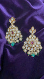 Polki jhumka,big jhumka,chandbali,south sea pearl earring,party wear earrings,designer jewelry,hand picked jewelry,celebrity jewelry
