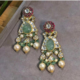 Bollywood Jewelry,Pure Silver Jewellery Indian ,polki Choker,Kundan Necklace,Indian Bridal,Indian Wedding Jewelry-NIHIRA-SHABURIS