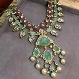 Bollywood Jewelry,Pure Silver Jewellery Indian ,polki Choker,Kundan Necklace,Indian Bridal,Indian Wedding Jewelry-NIHIRA-SHABURIS