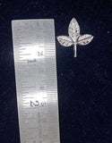 Pooja leaf in Silver,bilva leaf in silver,pure silver return gift,thulasi bilva leaf,tulasi,Thulasi leaf silver, Set of 10 -NIHIRA