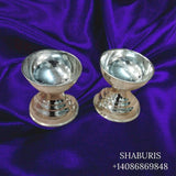 Pure Silver Diya,Indian Pooja Articles,Pure silver articles indian,indian pooja samagri,silver articles,diya lamps silver- NIHIRA - SHABURIS