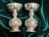 Pure Silver Diya,Indian Pooja Articles,Pure silver articles indian,indian pooja samagri,silver articles,diya lamps silver- NIHIRA - SHABURIS